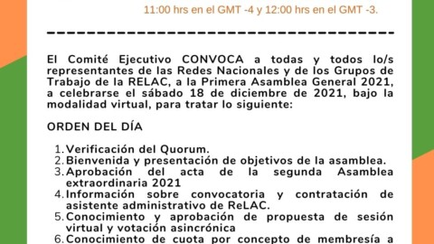 1ra Asamblea Ordinaria 2021