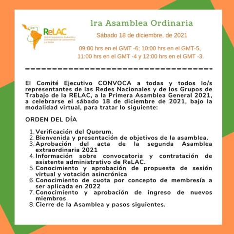 1ra Asamblea Ordinaria 2021